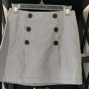 Urban Outfitters Black and White Striped Pencil Skirt